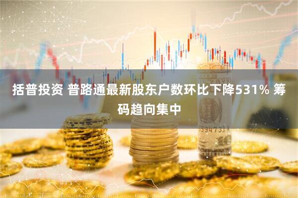 括普投资 普路通最新股东户数环比下降531% 筹码趋向集中